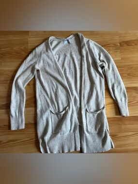 Women’s Old Navy Speckled Grey Long Cardigan Medium